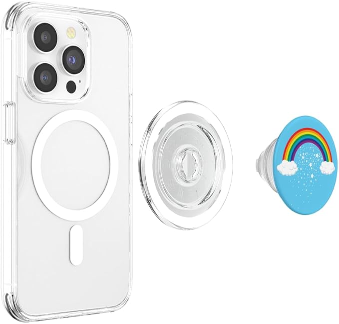 Rainbow Pop Phone Grip for Smartphones &amp Tablets PopSockets PopGrip: Swappable Grip for Phones &amp Tablets PopSockets Adhesive PopGrip