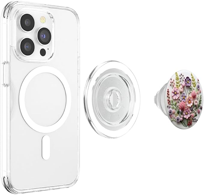 Mixed Flower Bouquet Floral Pattern PopSockets Adhesive PopGrip