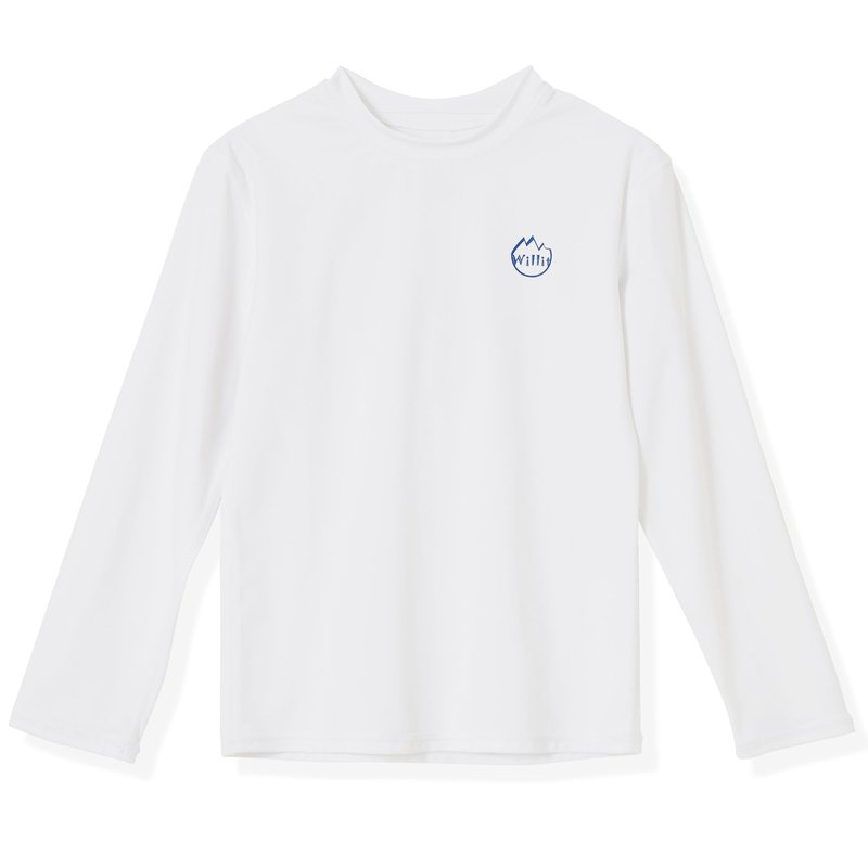 Willit Boy/Toddler Rash Guard Swim Shirt Long Sleeve White 5T