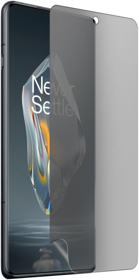OCESTORE 2 Pack Privacy Screen Protector Ultra Thin Fingerprint ID Enabled Anti-stratch Anti-spy Anti-Glare Screen Protector Soft Film Compatible with One Plus 12R 6.78 [Not Tempered Glass]