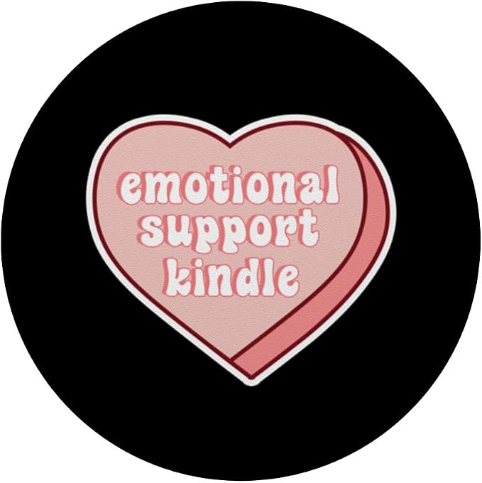 Emotional Support Kindle Pink Heart PopSockets PopGrip for MagSafe