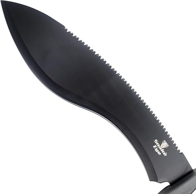 Snake Eye Machete with Heavy Duty Construction-Ergonomic Non-Slip Handle and Belt Sheath for Gardening, Land-Management, Bushcraft, Hunting and Outdoor