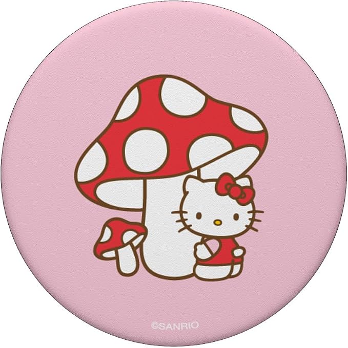 Hello Kitty Spring Mushroom PopSockets PopGrip: Swappable Grip for Phones &amp Tablets