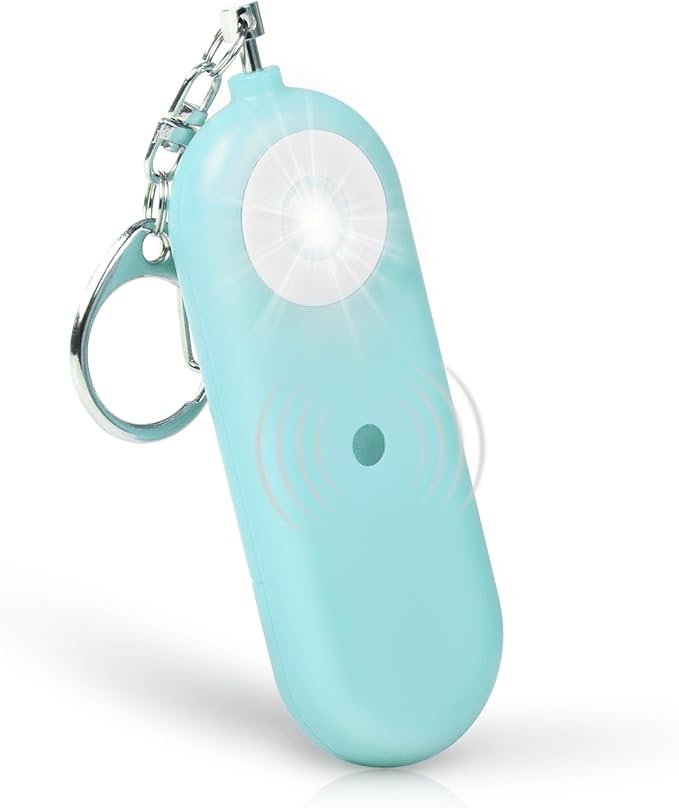 MtMinn Personal Safety Alarm for Women - 130dB Self Defense Keychains Siren Whistle, Replaceable Battery with SOS LED Strobe Light - Emergency Security Safe Protection Devices for Kids Elderly