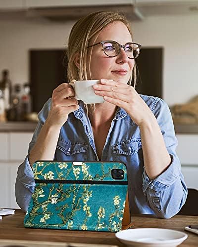 DTTO Case for iPad Pro 11 Inch 4th / 3rd / 2nd / 1st Generation 2022/2021/2020/2018Premium PU Leather Folio Stand Cover with Hand Strap Auto Wake/SleepMultiple Viewing Angles Black