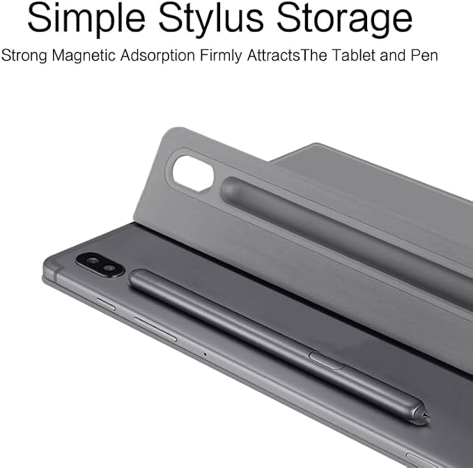 Magnetic Case for Galaxy Tab S10 Lite/Galaxy Tab S10 FE/Galaxy Tab S9 FE 10.9 Inch/Tab S9 11 2023 with S Pen Holder Ultra-Slim Lightweight Slim Magnetic Stand Case with Auto Sleep/Wake Black
