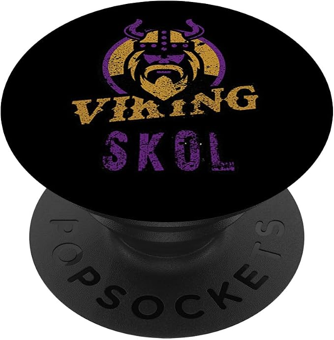 Skol Vikings Scandinavian Warrior Nordic Viking North King PopSockets Adhesive PopGrip