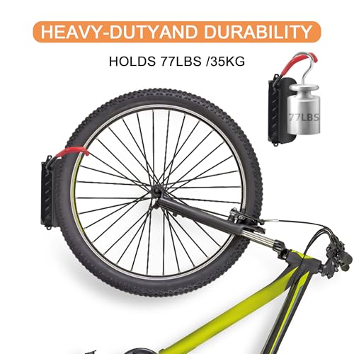 Swivel Bike Wall Mount, Bike Hangers for Garage, Space-Saving Bike Storage, Sturdy Bicycle Rack Can Holds Up to 77 lbs, Easy Install, 1 Pack - size: 1 Pack