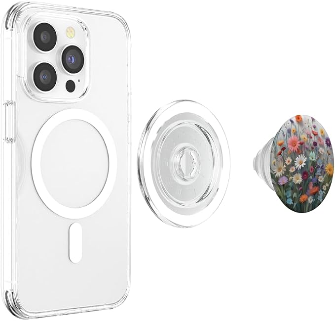 Blooming Flowers Mixed Flower Bouquet PopSockets PopGrip for MagSafe