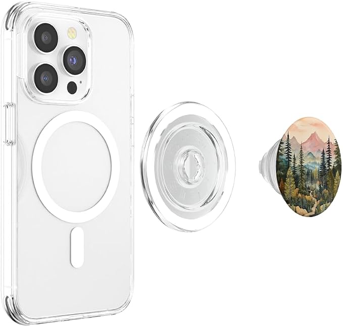 Mountains Wilderness Forest Hiking Pine Tree Nature PopSockets Adhesive PopGrip