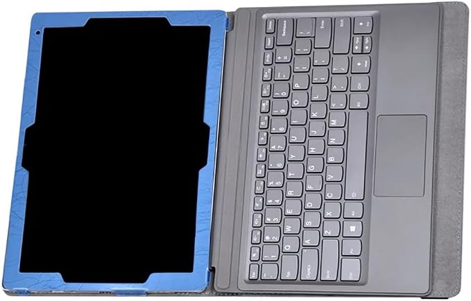 Generic Walieoka Tablet Case for Lenovo Miix 520 Case Print Pattern PU Leather Folding Stand Cover for Lenovo Miix520 12.2 inch (Black)