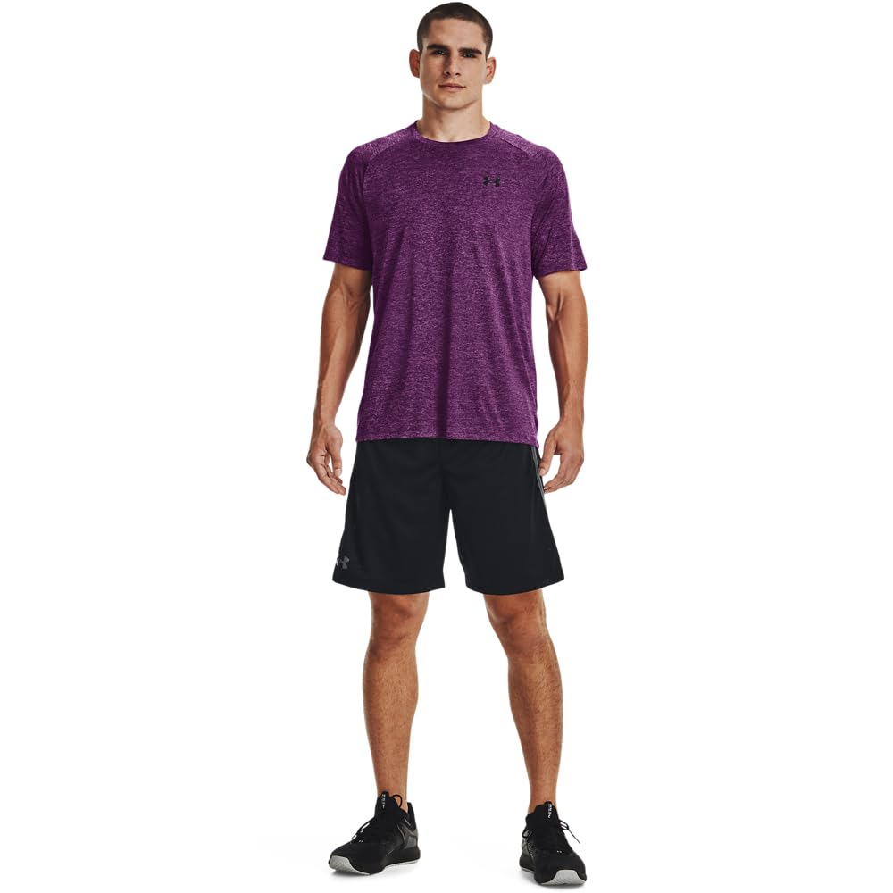 Under Armour Men's Tech 2.0 Short-Sleeve T-ShirtDISC, Hendrix (529)/Black, Large