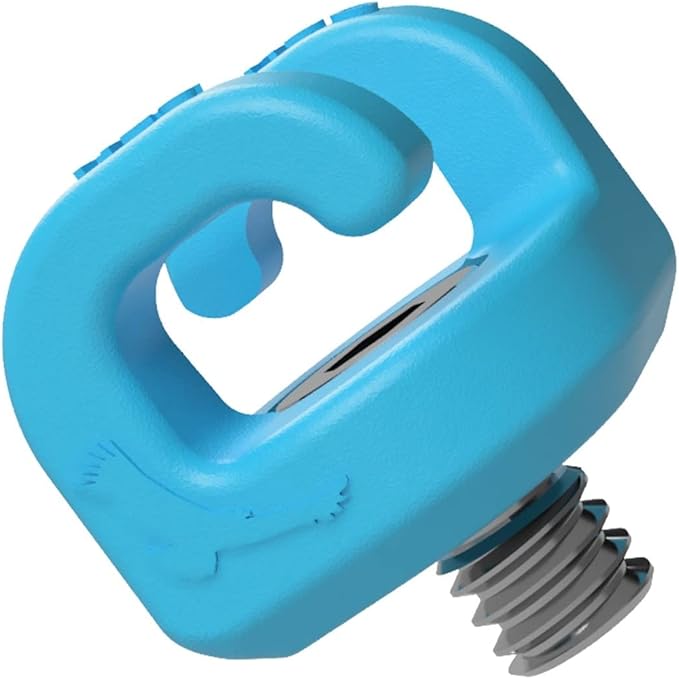 KONDOR BLUE x Armando Ferreira | MondoTies Cable Management Clips for Cameras | Cable organization, 1/4"-20 Mounted, Holds 2-3 cables, & Supports up to 20lbs of force (10-Pack) | Blue