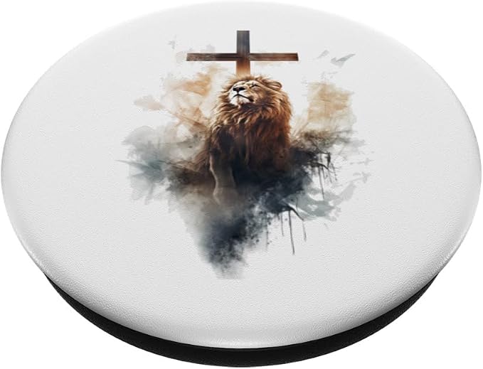 Yeshua Lion of Judah Christian Faith Jesus God Revelation PopSockets PopGrip for MagSafe