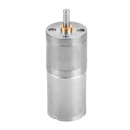 25mm DC 12V 25GA 370 Metal Gear Motor Low Speed High for Electronic Locks Robots Electric Curtains Doors Pet Feeders Surveillance Systems and Mixers