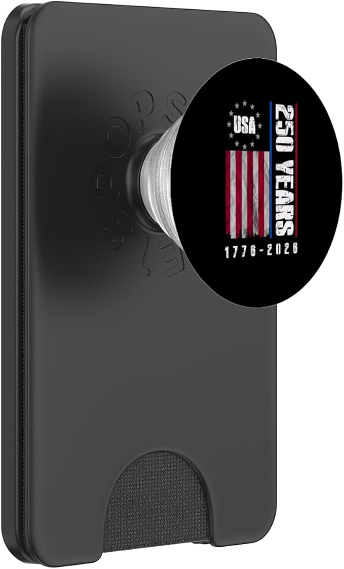 250 Years America Anniversary 250th Independence Day Freedom PopSockets PopWallet for MagSafe