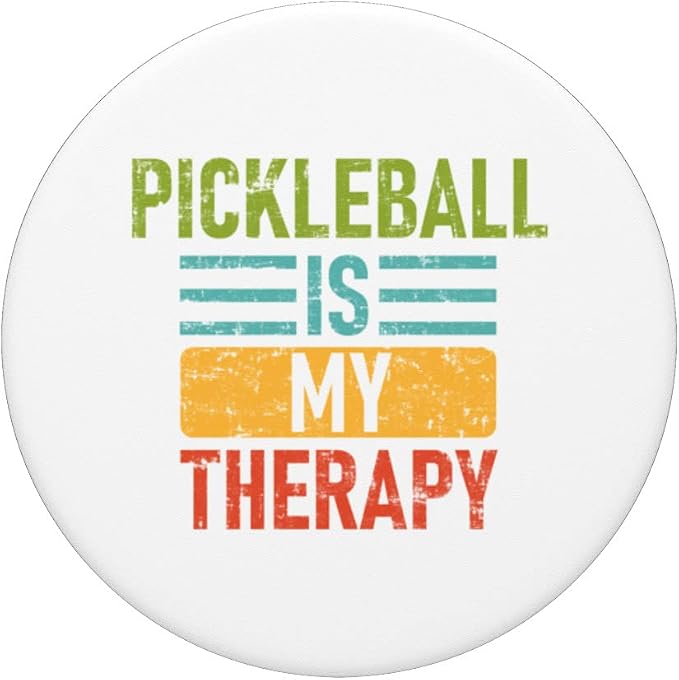 Pickleball Is My Therapy - Pickleball PopSockets Swappable PopGrip