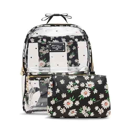 Betsey Johnson Daisy Clear Backpack with Pouch