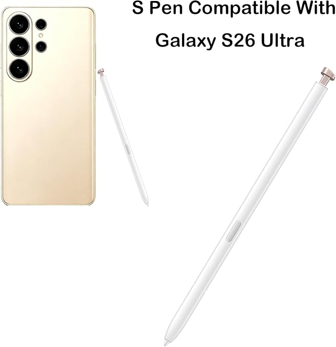 2 Pcs Galaxy S26 Ultra Stylus Pen for Samsung Galaxy S26 Ultra S PenS26 Ultra Pen Replacement for Samsung Galaxy S26 Ultra 5G 6.9 in S Pen All VersionsEJ-PS948BBEGUJ(Black)