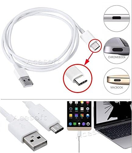 Universal Battery Charger Travel Dock Home Micro USB 3.1 Reversible Data Cable Cord 3ft Compatible with ZTE Imperial Max Z963U Smartphone