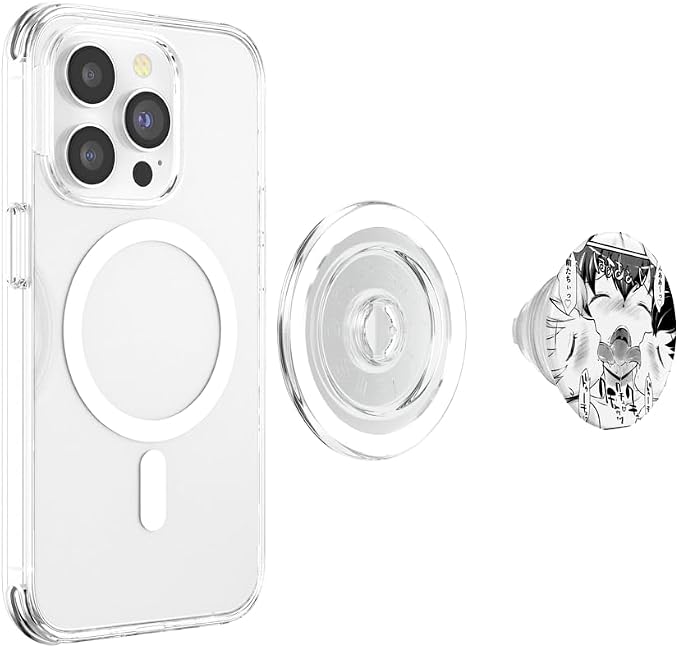 Ecchi Hentai Otaku Girls Waifu Ahegao Pleasure Face PopSockets Adhesive PopGrip