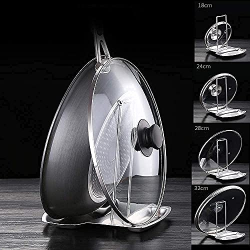 Pan Lid Holder Progressive Lid and Spoon Rest Shelf 304 Stainless Steel Pan Lid Organizer Kitchen Decor Tool