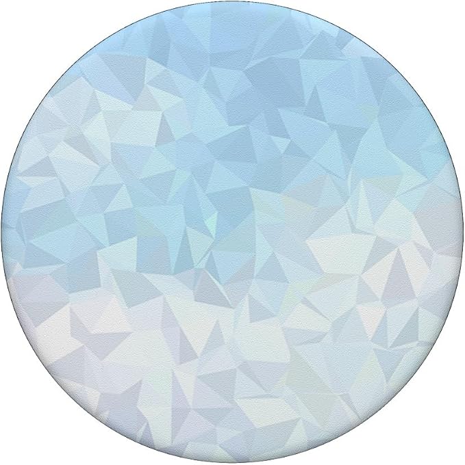 Cool Modern Blue Ombre Gradient Geometric Pattern PopSockets Adhesive PopGrip