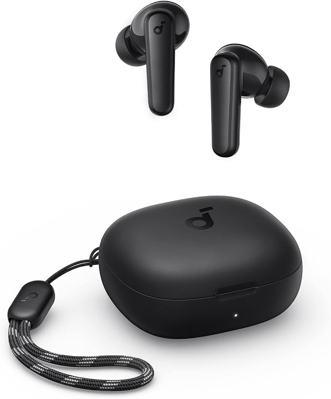 Soundcore by Anker P20i True Wireless Earbuds 10mm Drivers with Big Bass Bluetooth 5.3 30H Long Playtime Water-Resistant 2 Mics for AI Clear Calls 22 Preset EQs Customization via App
