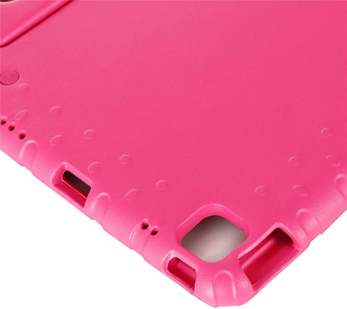 Kids Case for iPad Pro 11 M5/M4 &amp iPad Air 11 (2026/2025/2024) Shockproof Case with Pencil Holder Techcircle Light EVA Foam Handle Stand Bumper Protective Child Friendly Drop Proof Cover Black