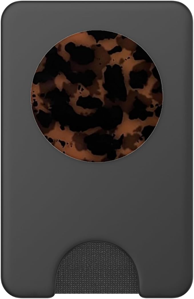 Brown Amber Leopard PopSockets PopGrip for MagSafe
