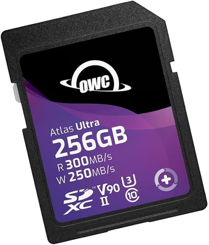 OWC Atlas Ultra 256GB SDXC UHS-II V90 Media Card