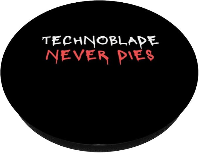 Technoblade Never Dies Funny PopSockets PopGrip: Swappable Grip for Phones &amp Tablets