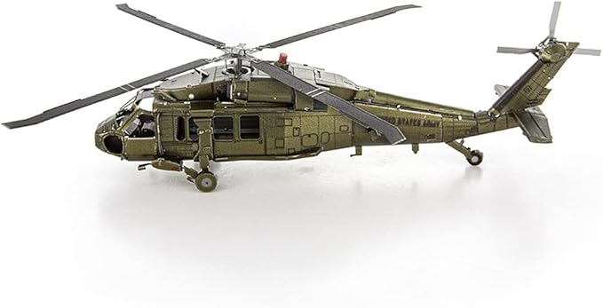 Metal Earth UH-60 Black Hawk Helicopter 3D Metal Model Kit Fascinations