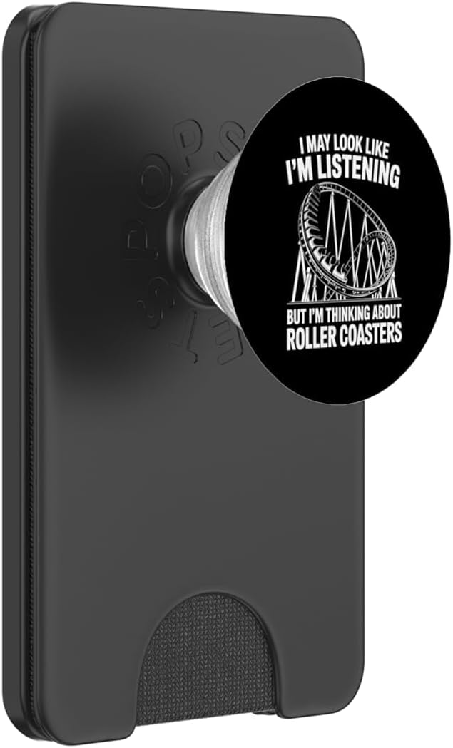 Funny Roller Coaster Art for Men Women Roller Coaster Lover PopSockets PopGrip for MagSafe