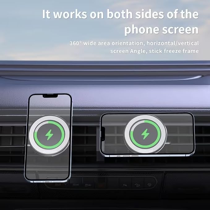 Revolutionize Your Drive with Magnetic Wireless Charger for Car The Gift for Both Men and WomenBlack