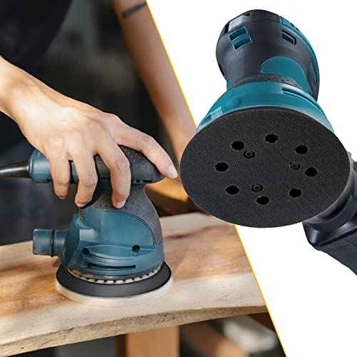 5 Inch 8 Hole Replacement Sander Pad, 4 Pack Hook and Loop Sander Replacement Sanding Pad Compatible with Makita BO5010, BO5030K, BO5031K, BO5041K Sanders