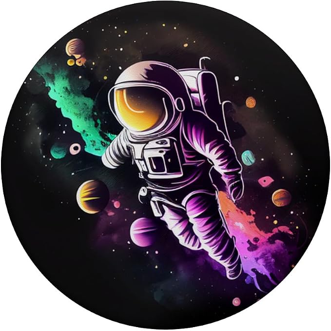 Space Astronaut and the planets PopSockets Adhesive PopGrip