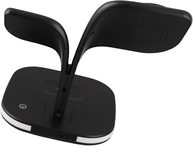 Socobeta 5 in 1 Wireless Charging Station Wireless Charger Stand Magnetic Fast Charger with Dimmable LED Light for