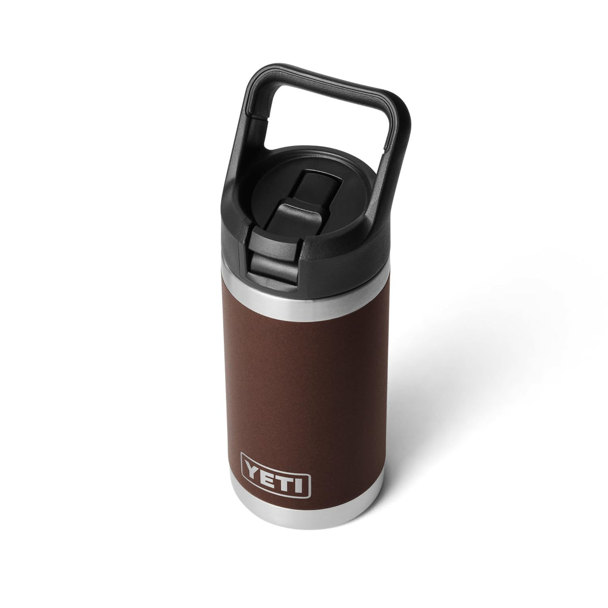 YETI Rambler Jr. 12 oz Kids Bottle, with Straw Cap, Wetlands Brown