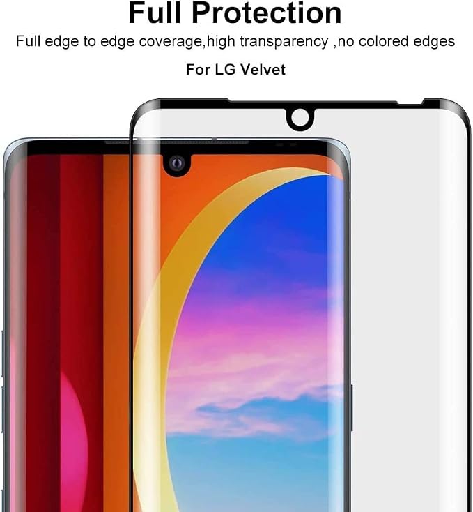 [ 3 Pack for LG Velvet/LG Velvet 5G Screen Protector Tempered Glass HD Clear Scratch Resistant Bubble Free Anti-Fingerprints 9H Hardness