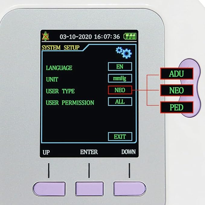 CONTEC Blood Pressure Monitor Upper Arm Cuff 3 Size Cuffs 300 Sets Memory Families use