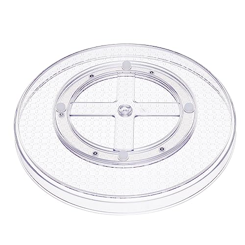 Amazon Basics Clear Lazy Susan Turntable Organizer for Organization, 12-Inch, 2-Pack - size: 12" Diameter, 2-Pack