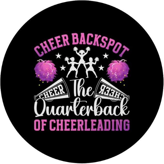 Cheer Backspot The Quarterback Of Cheerleading Backspot PopSockets Standard PopGrip