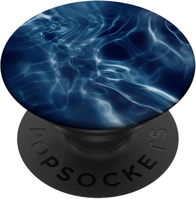Cell Phone Button Pop Out Holder for Hand Watercolor Blue PopSockets PopGrip: Swappable Grip for Phones &amp Tablets
