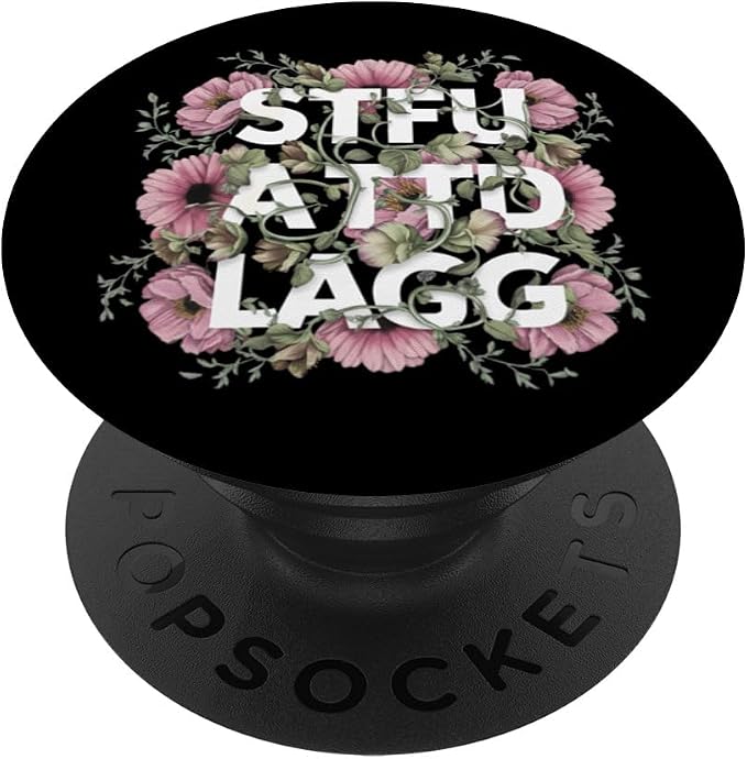 Dark Romance Romantasy Book Lover Shadow Daddy STFUATTDLAGG PopSockets PopGrip for MagSafe