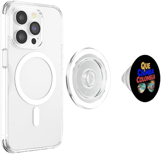 Que Chimba Colombia Colombian Pride PopSockets PopGrip for MagSafe