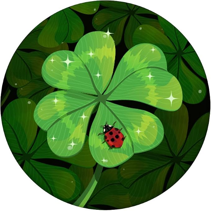 Shamrock Ladybug Lucky Four-Leaf Clover St. Patrick's Day PopSockets Swappable PopGrip