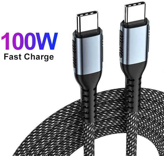 USB-C GaN Charger Block Fast Charging Station Multi-Device Power Hub with USB-C &amp USB-A Ports for MacBook iPhone Samsung Laptop Smart Power Distribution Compact Design USB-C Cables Include