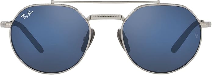 Ray-Ban Unisex Rb8265 Jack II Titanium Round Sunglasses