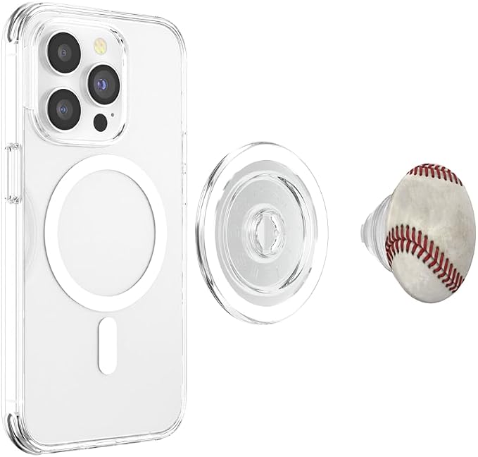Baseball Distressed Ball Sports Team Phone Holder PopSockets Adhesive PopGrip